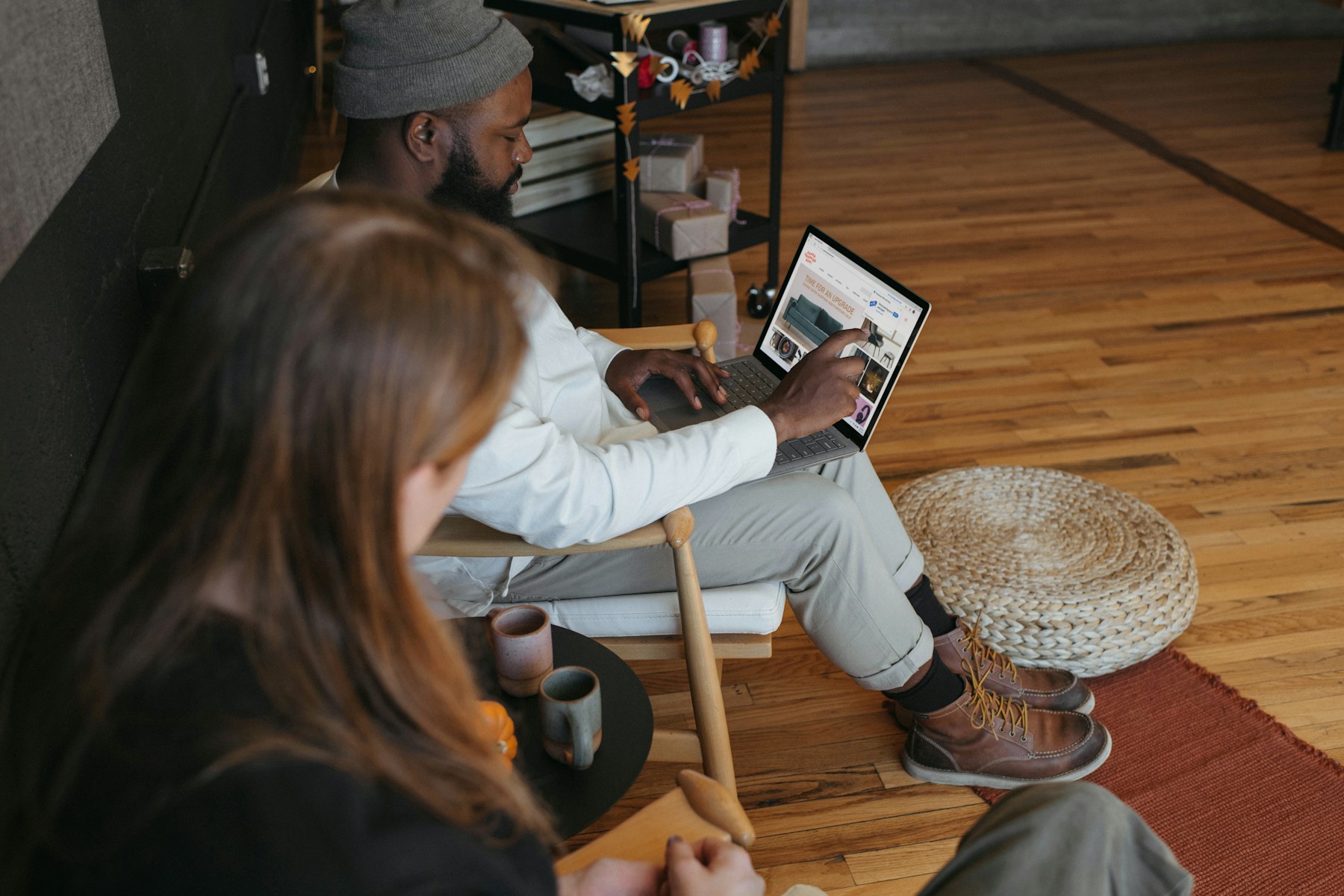 Professional laptop workspace supporting refurbished business laptop buying research